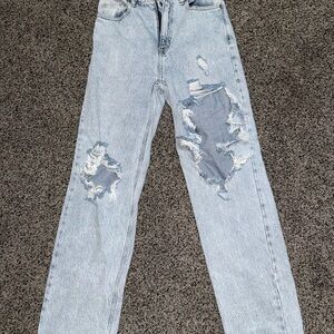 Pacsun Distressed Light Blue Women's Jeans